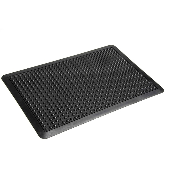 Antifatigue Mat, 47" L x 35" W, 1/2" Thickness, SBR Rubber, Black